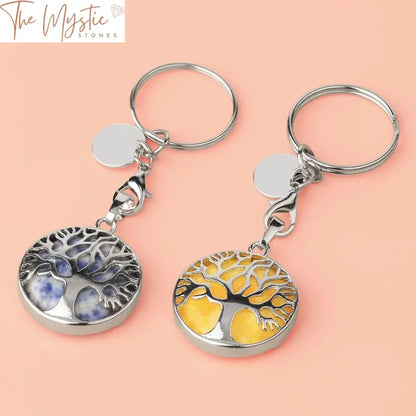 Crystal Tree Of Life Keychain