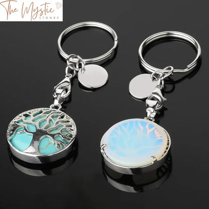 Crystal Tree Of Life Keychain