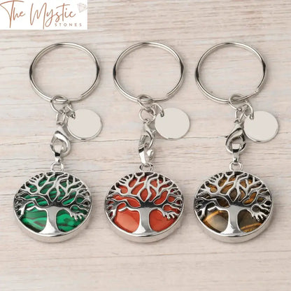 Crystal Tree Of Life Keychain