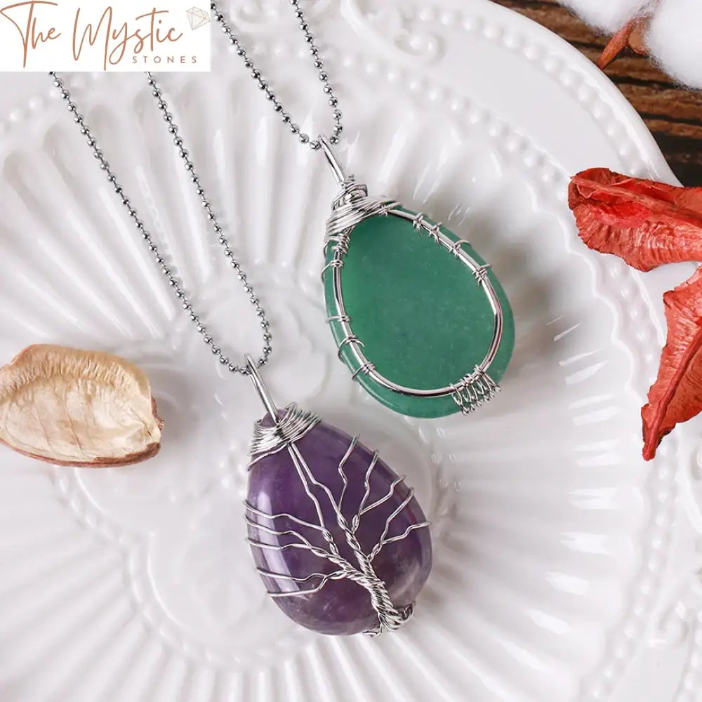 Crystal Tree Of Life Necklace