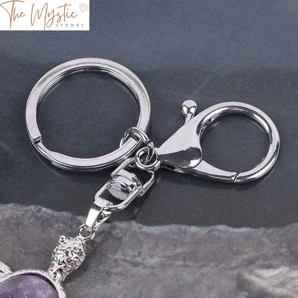 Crystal Turtle Pendant Keychain