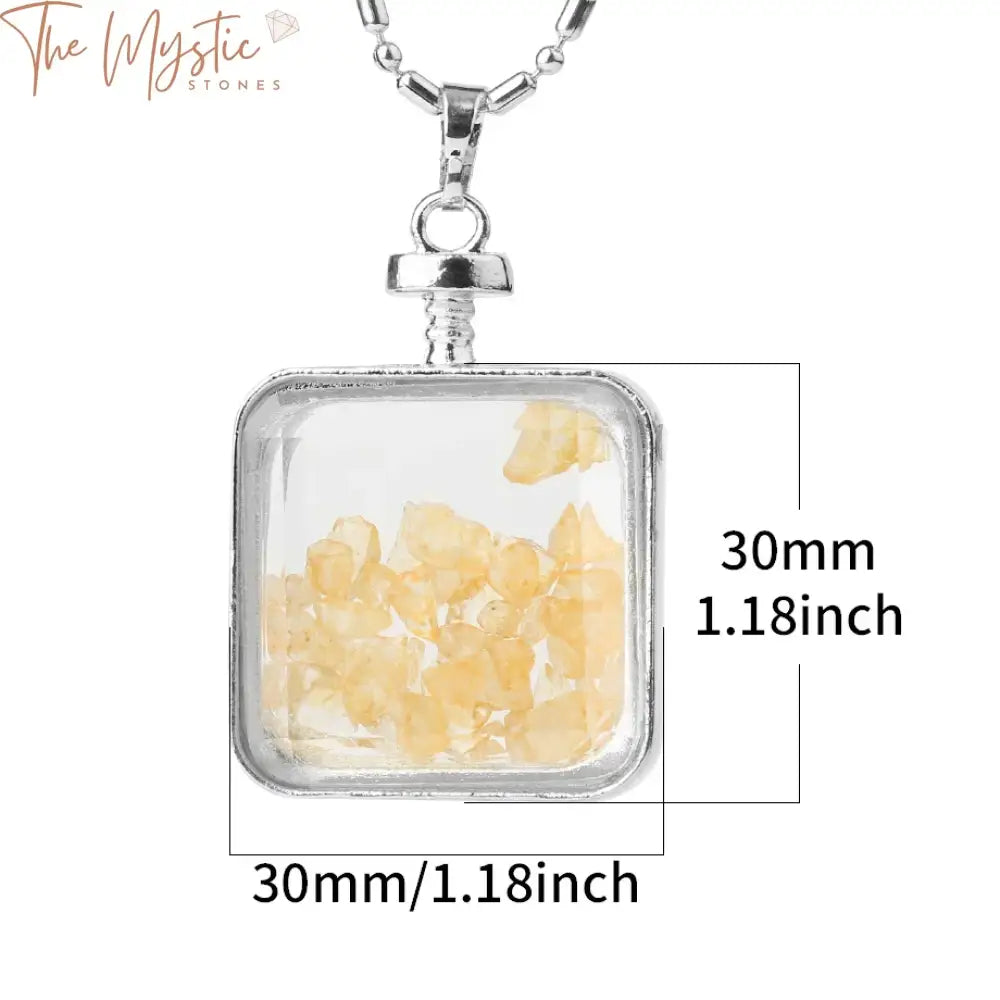 Crystal Wishing Bottle Pendant