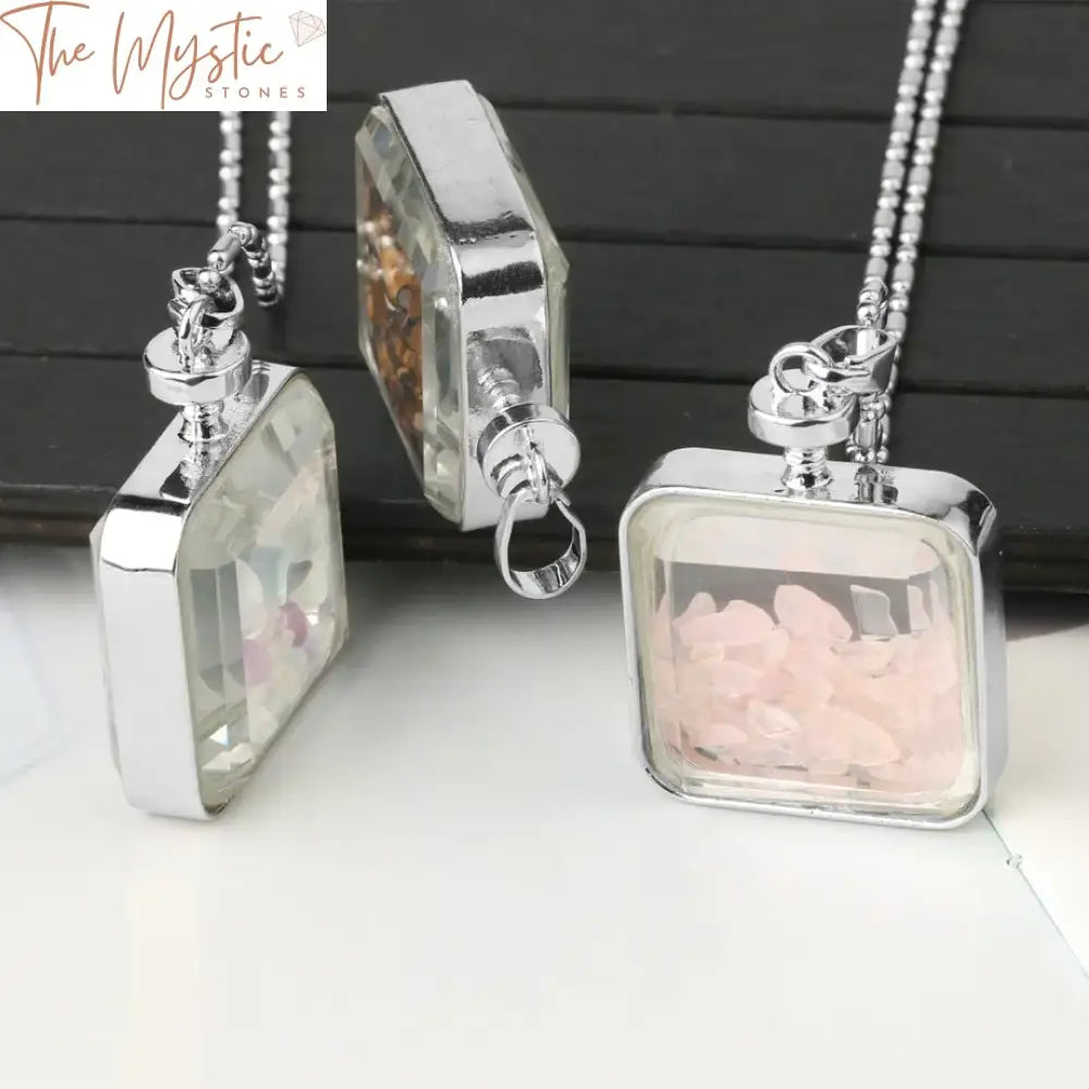 Crystal Wishing Bottle Pendant