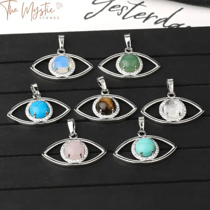 Devil’s Eye Zircon Pendant Necklace