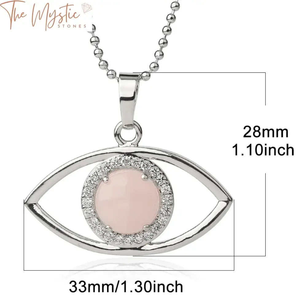 Devil’s Eye Zircon Pendant Necklace