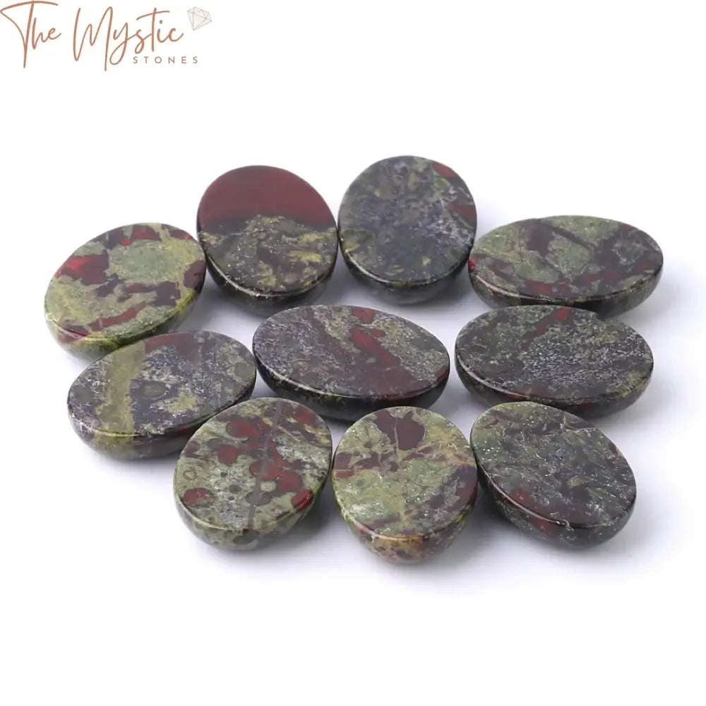 Dragon Blood Stone Oval Cabochons For Jewelry Making