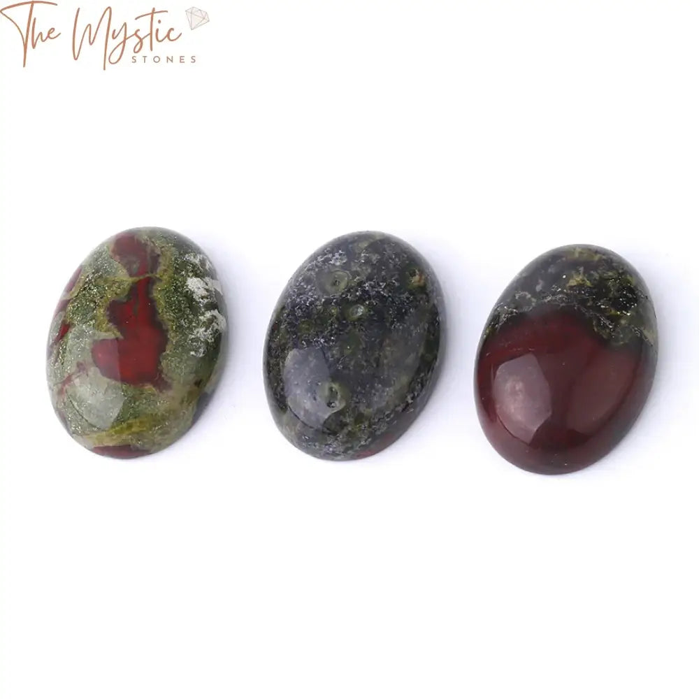 Dragon Blood Stone Oval Cabochons For Jewelry Making