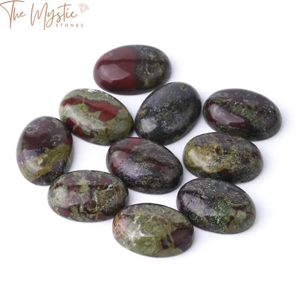 Dragon Blood Stone Oval Cabochons For Jewelry Making