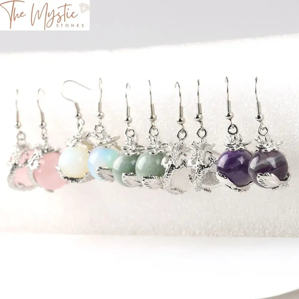 Dragon Crystal Drop Earrings