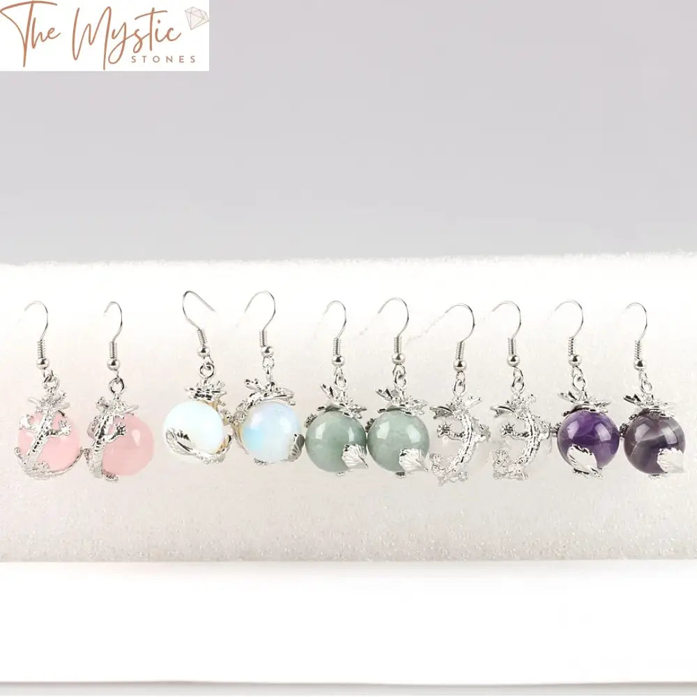 Dragon Crystal Drop Earrings