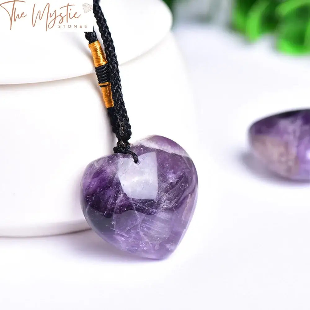 Dream Amethyst Heart Pendant Necklace