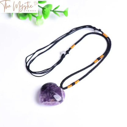 Dream Amethyst Heart Pendant Necklace