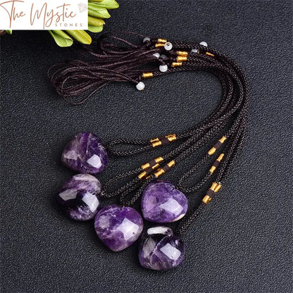 Dream Amethyst Heart Pendant Necklace