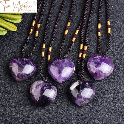 Dream Amethyst Heart Pendant Necklace