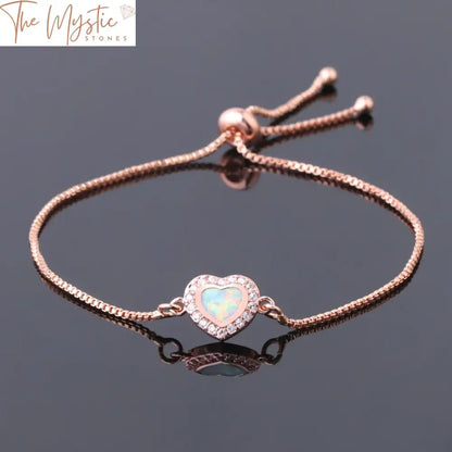 Dual Heart Zirconia Adjustable Bracelet