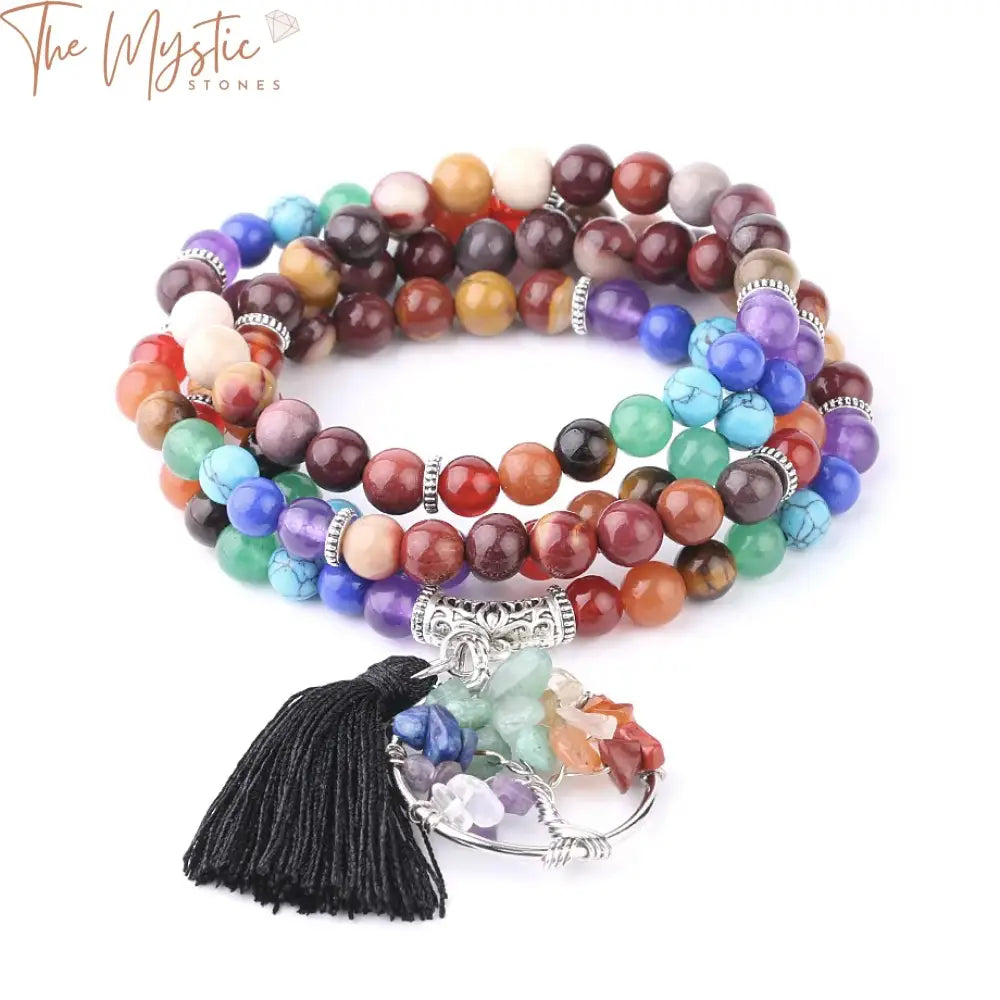 Egg Yolk Stone Mala Convertible Bracelet/Necklace