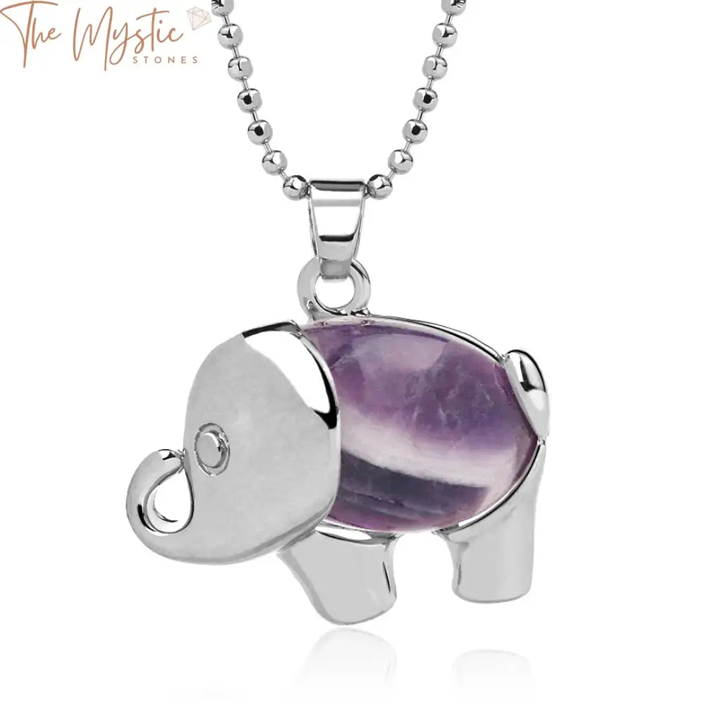 Elephant Crystal Pendant Necklace