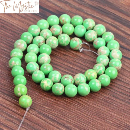 Emperor Turquoise Green Howlite 8Mm Beads