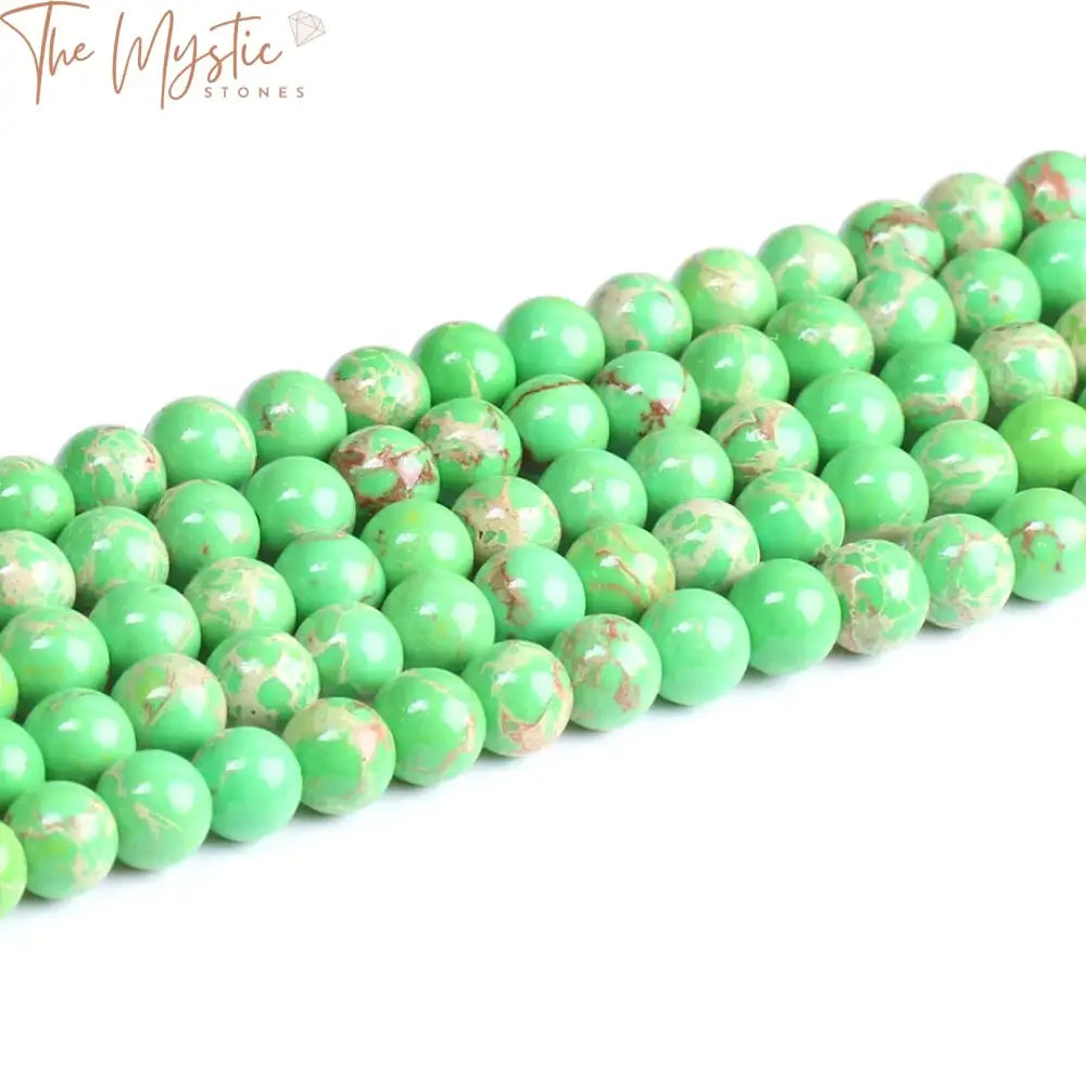 Emperor Turquoise Green Howlite 8Mm Beads