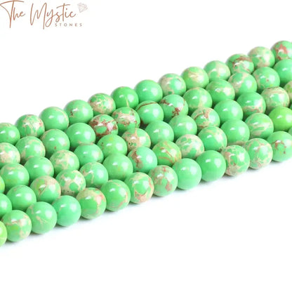 Emperor Turquoise Green Howlite 8Mm Beads