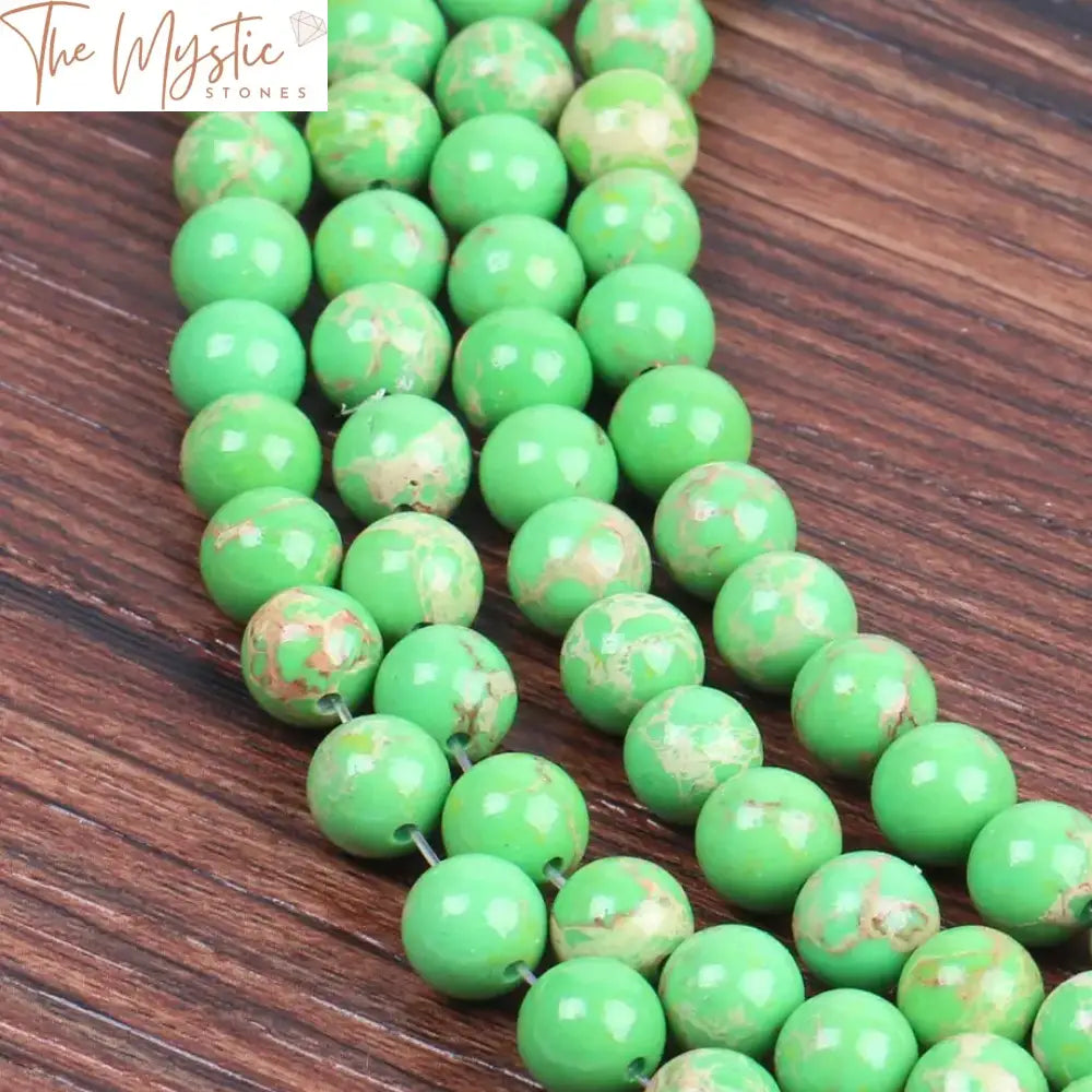 Emperor Turquoise Green Howlite 8Mm Beads