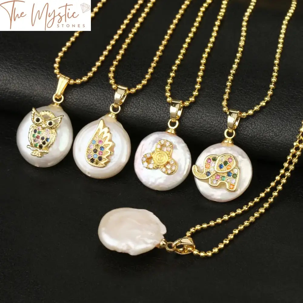 Enchanted Fauna Pearl Necklace