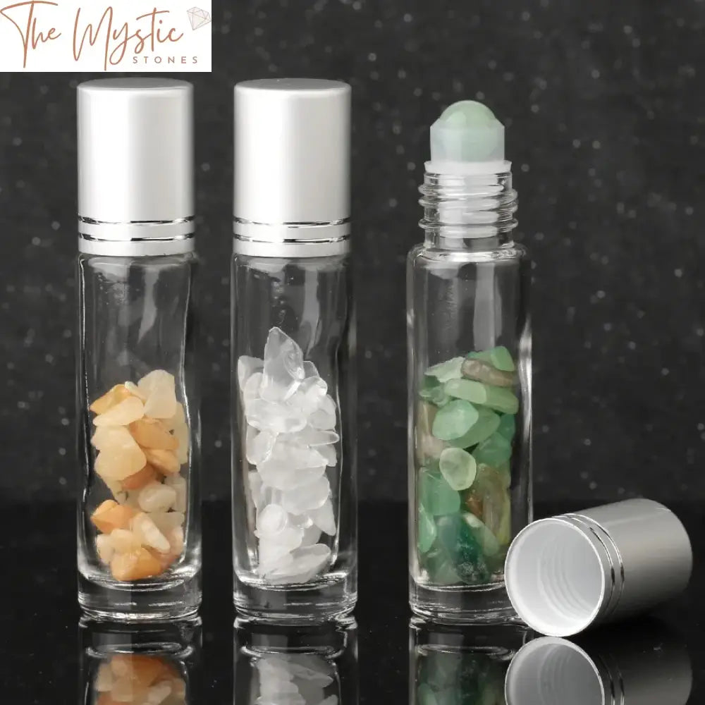 Essential Oil Reiki Roller Bottle - Natural Stone 10Ml