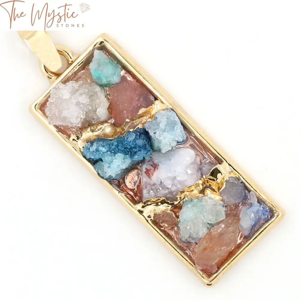 European Druzy Crystal Necklace