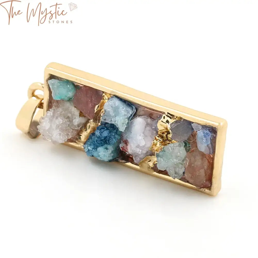 European Druzy Crystal Necklace