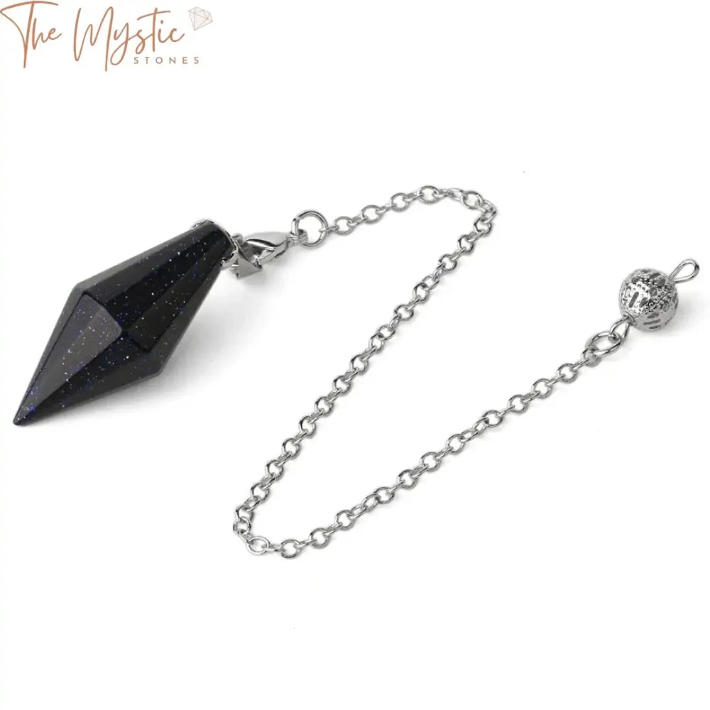 Faceted Natural Stone Pendulum