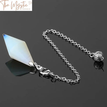 Faceted Natural Stone Pendulum