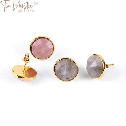 Femme Gemstone Stud Earrings