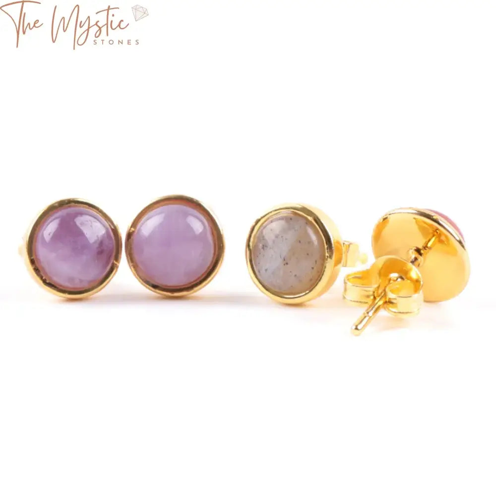 Femme Gemstone Stud Earrings