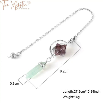 Fluorite Merkaba Pendulum