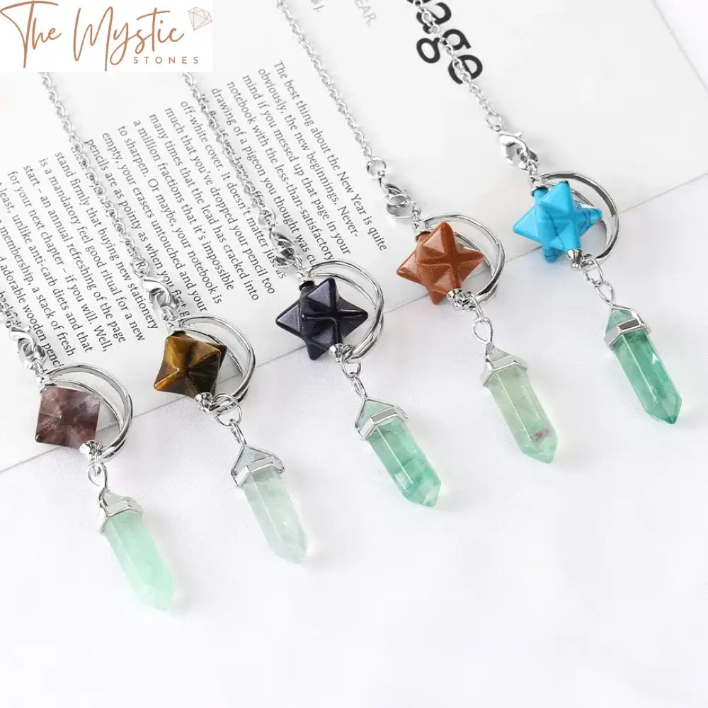 Fluorite Merkaba Pendulum