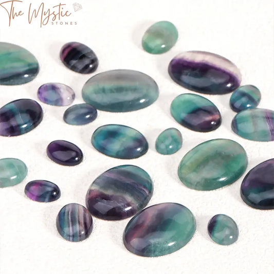 Fluorite Oval Cabochon Beads