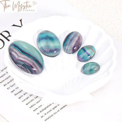 Fluorite Oval Cabochon Beads