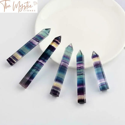 Fluorite Prism Healing Wand