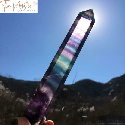 Fluorite Prism Healing Wand