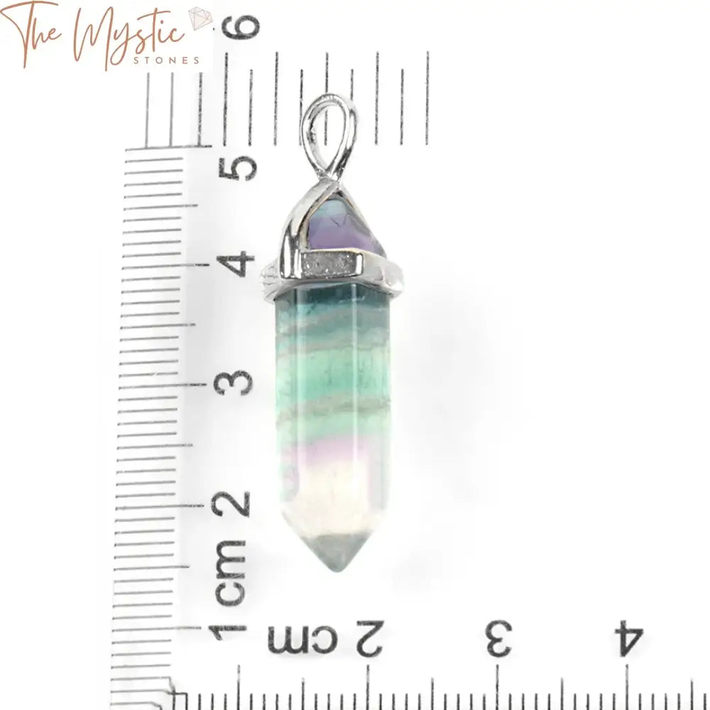 Fluorite Quartz Hexagonal Pendant