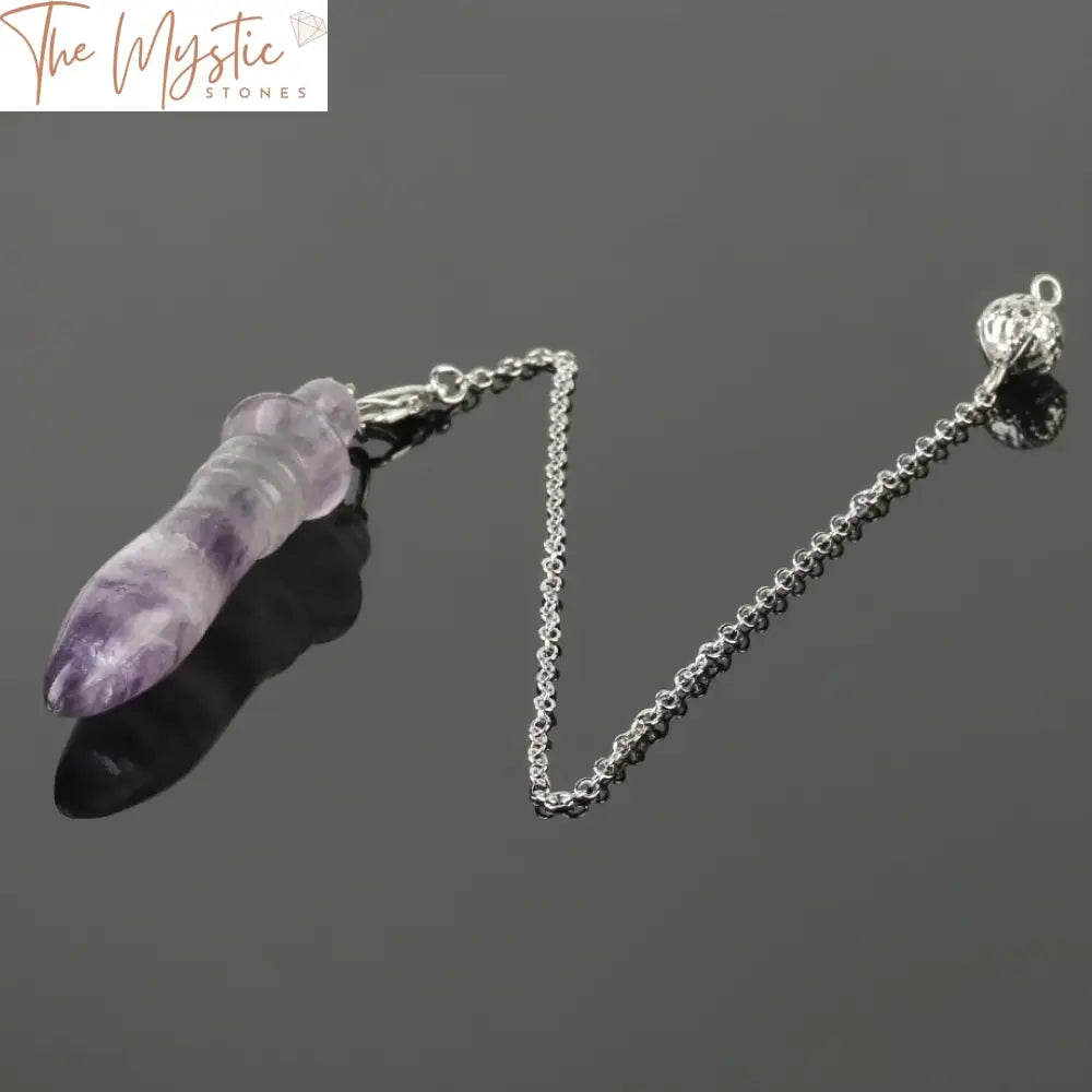 Fluorite Stone Pendulum Pendant