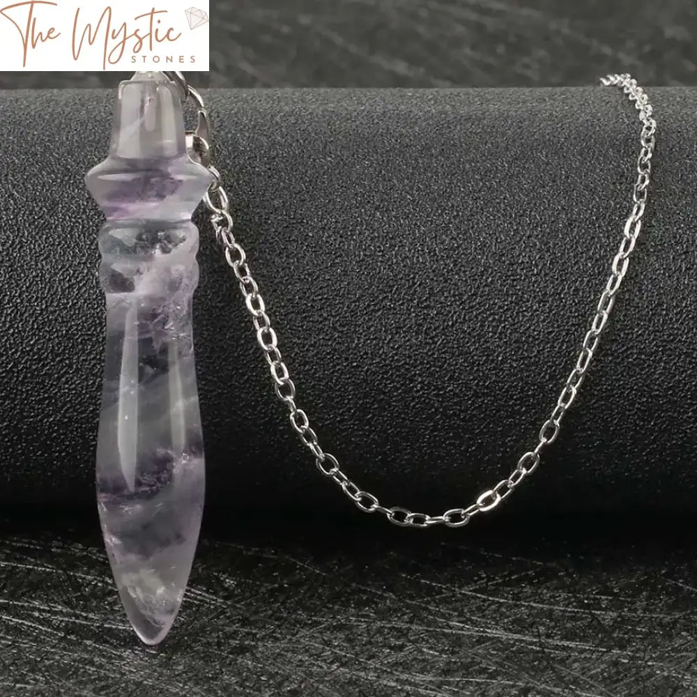 Fluorite Stone Pendulum Pendant