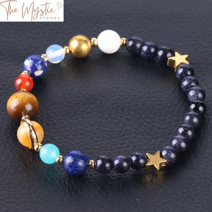 Galaxy Eight Planets Solar System Bracelet