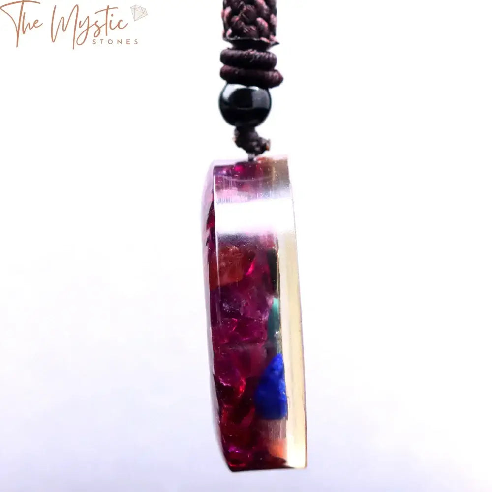 Garnet Chakra Orgonite Metatron Cube Pendant