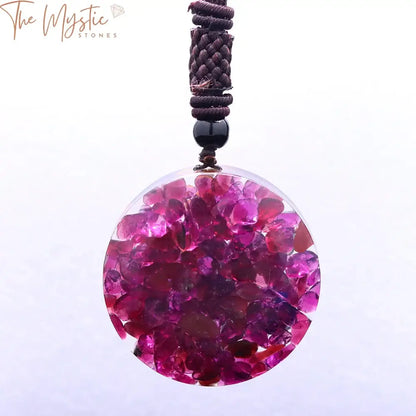 Garnet Chakra Orgonite Metatron Cube Pendant