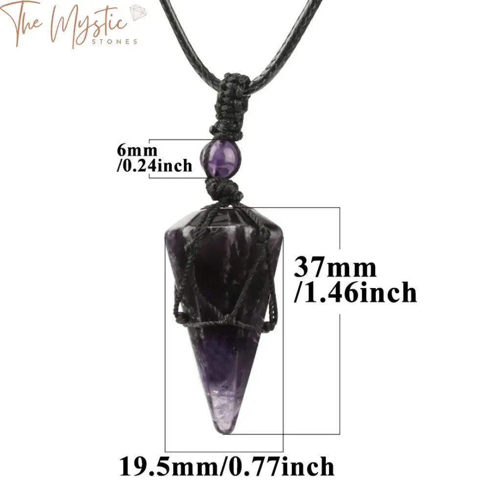 Gemstone Crystal Pendant Necklace