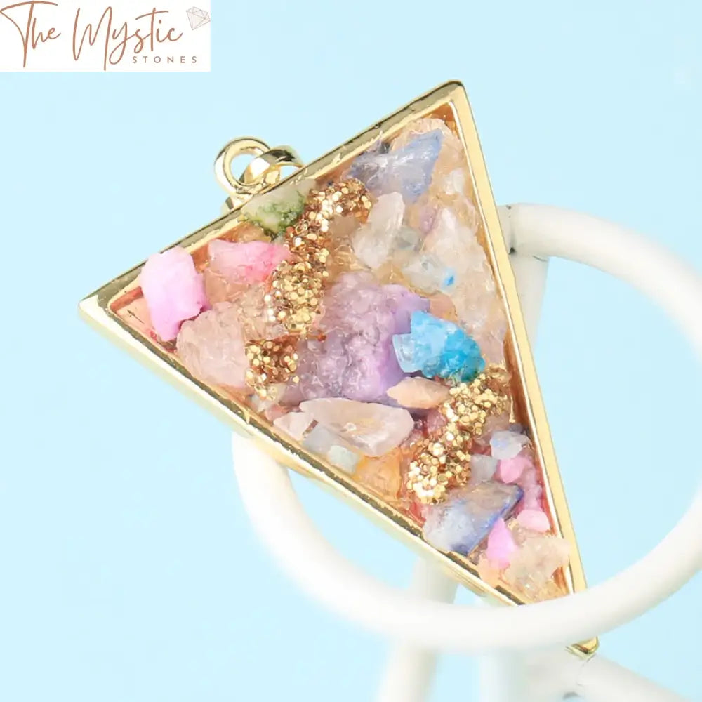 Gemstone Druzy Pendant Necklace