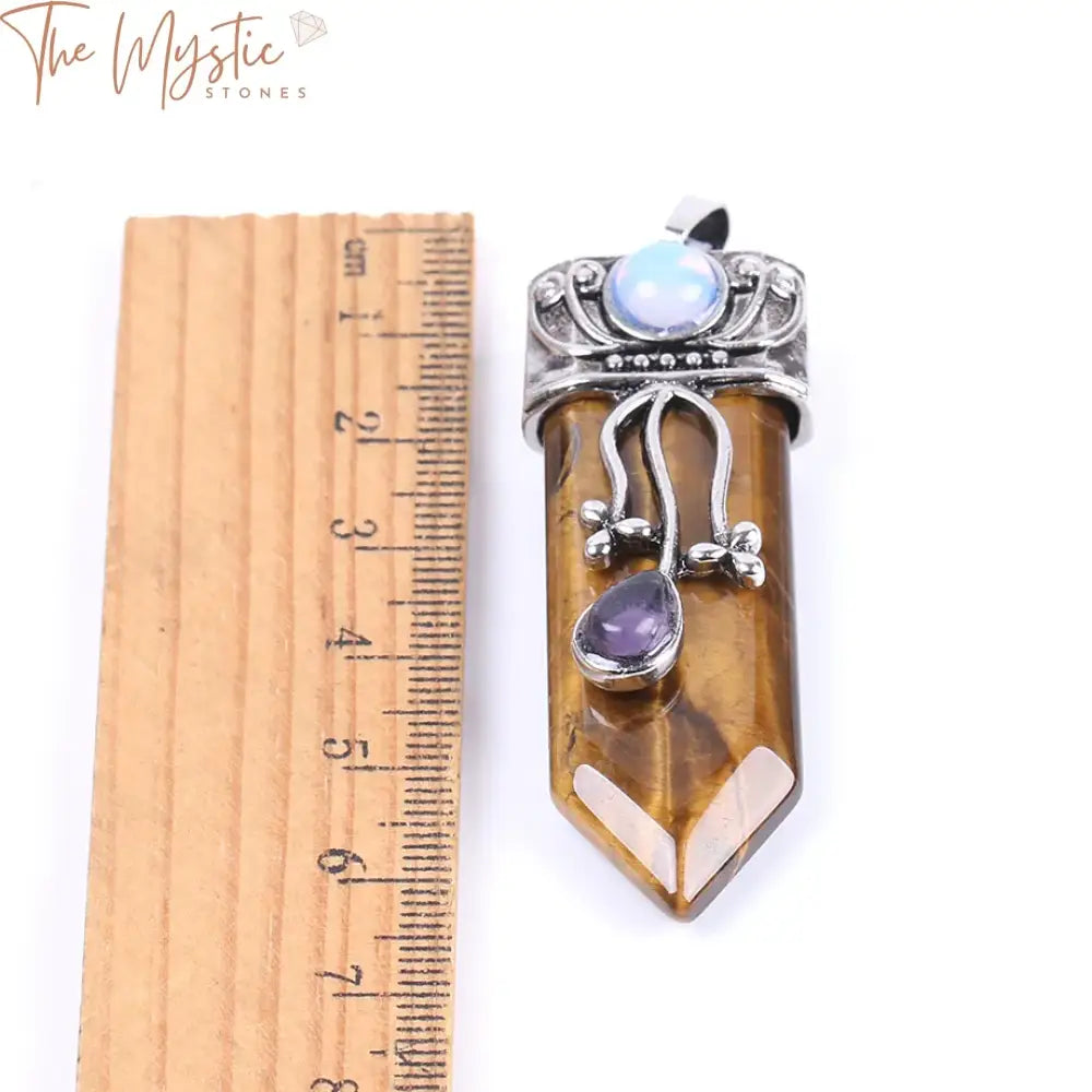 Gemstone Sword Pendant Pendulum