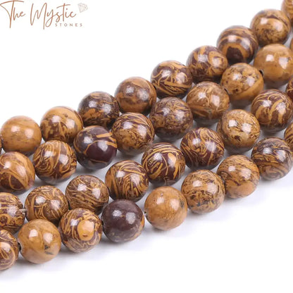 Golden Silk Jade Natural Stone Beads