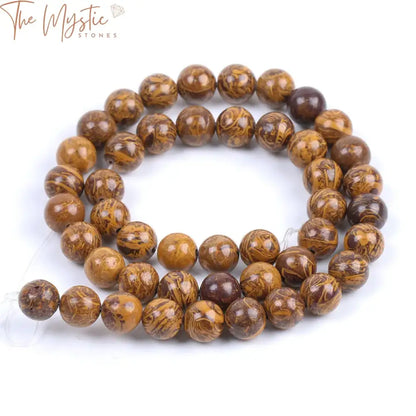 Golden Silk Jade Natural Stone Beads